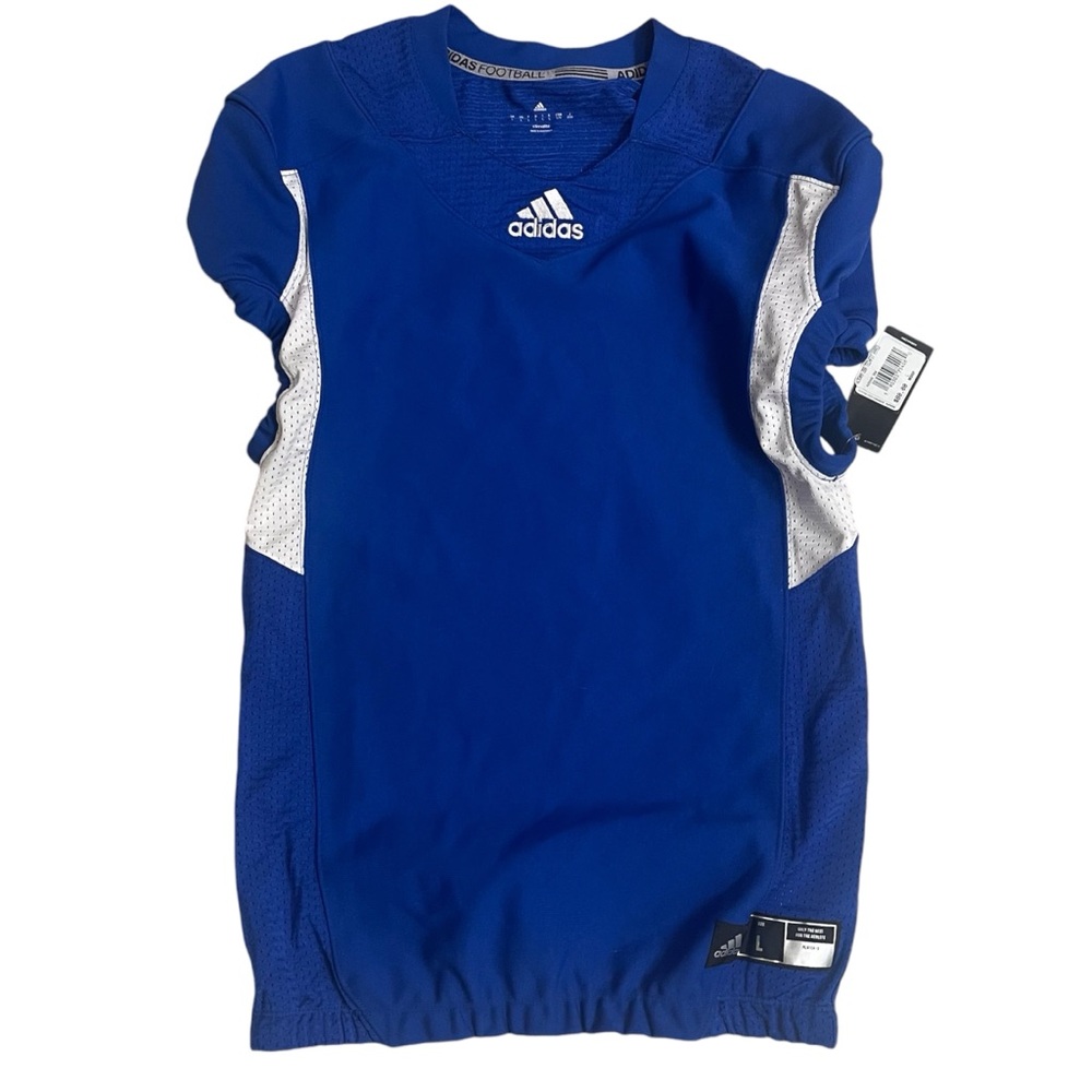 ADIDAS 350 TECHFIT HYPED AZ9309 350 TEAM GENERIC BLUE NFL FOOTBALL JERSEY $80+ L